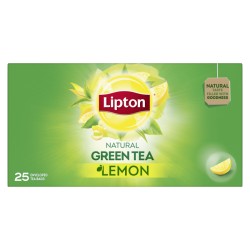 Lipton Green Tea Lemon Flavor 25 tea bags pack of 1