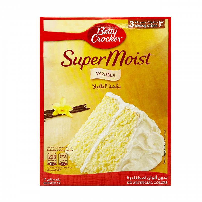 betty crocker vanilla cake mix