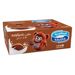 Saudia milk with chocolate 200 ml 18 pcs