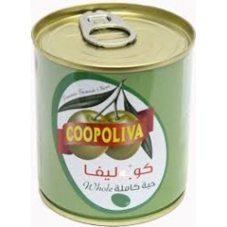 Coopoliva green olives whole 100 gm *12