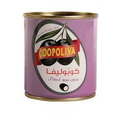 Coopoliva black olives  pitted cans 75 gm* 12