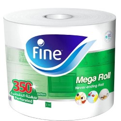 Fine Mega Roll Tissues 350 Meters x 6